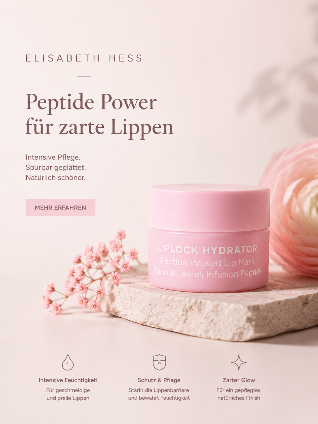 a78bfc23-fb8e-438d-90a4-9eabedee947b LipLock Hydrator – Peptide Infused Lip Mask – Bild 1